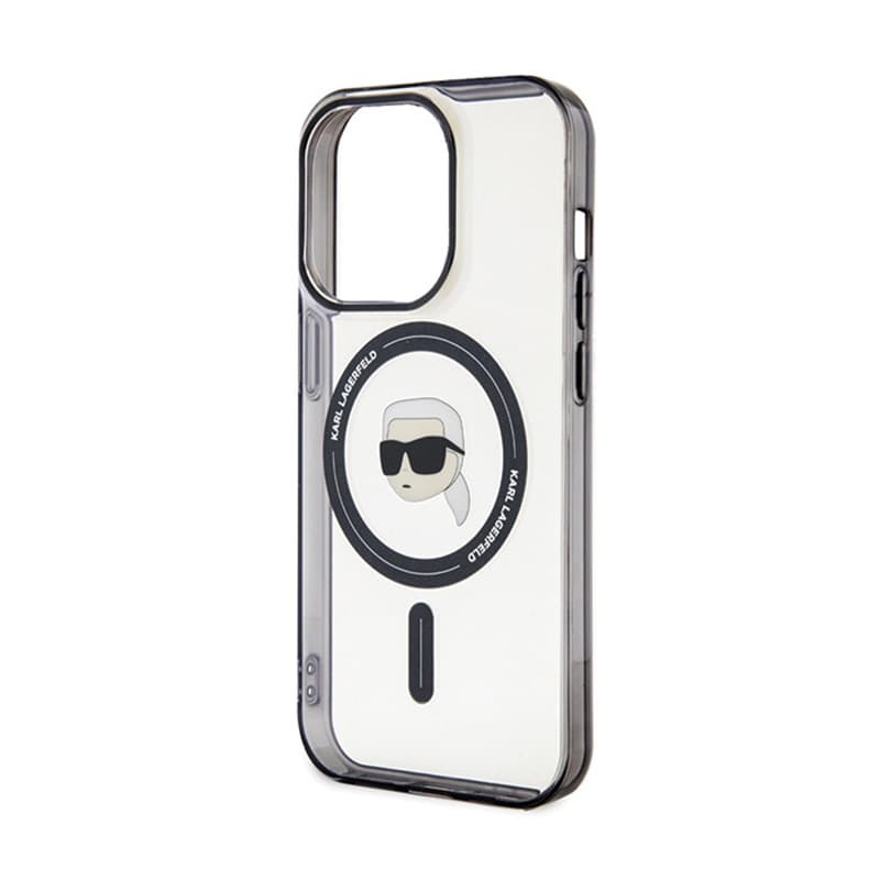 Karl Lagerfeld IML Karl Head MagSafe - iPhone 15 Pro Max Case (Transparent) 6