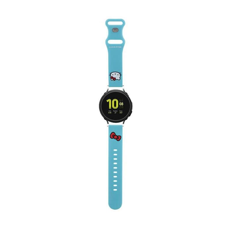 Hello Kitty Silicone Kitty Head - Universal strap for smartwatch 20 mm (blue) 1