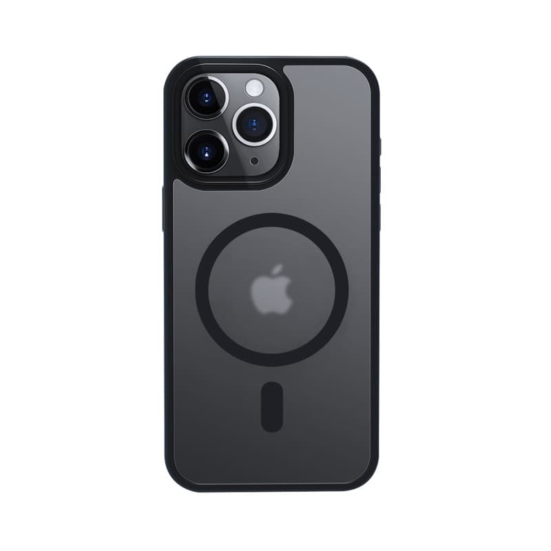 Crong Hybrid Frost MAG Cover - iPhone 15 Pro Max MagSafe Case (Black) 5