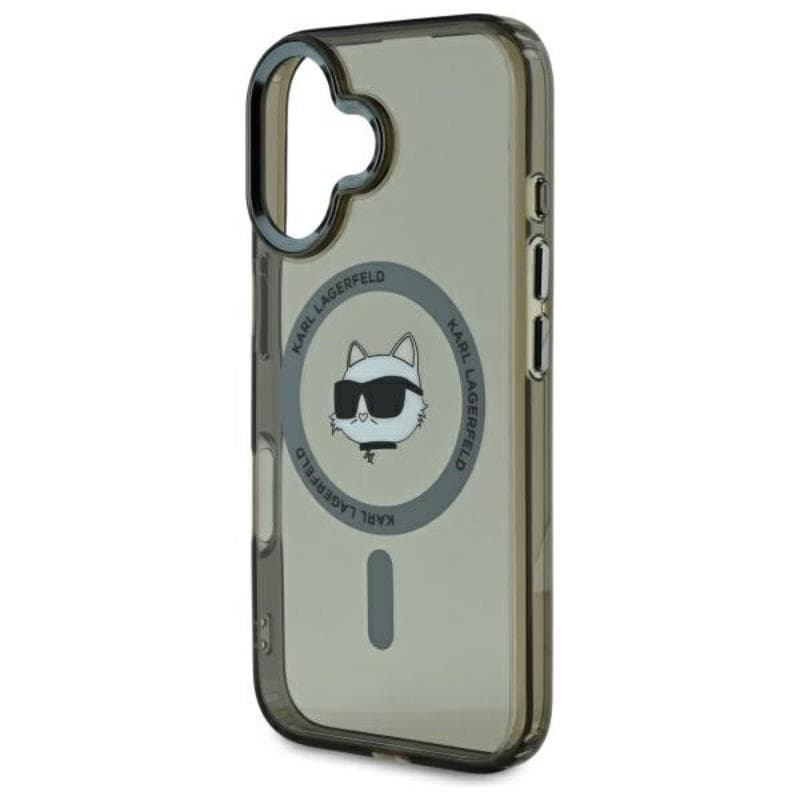Karl Lagerfeld IML Metal Choupette Head MagSafe - Case for iPhone 16 (black) 6