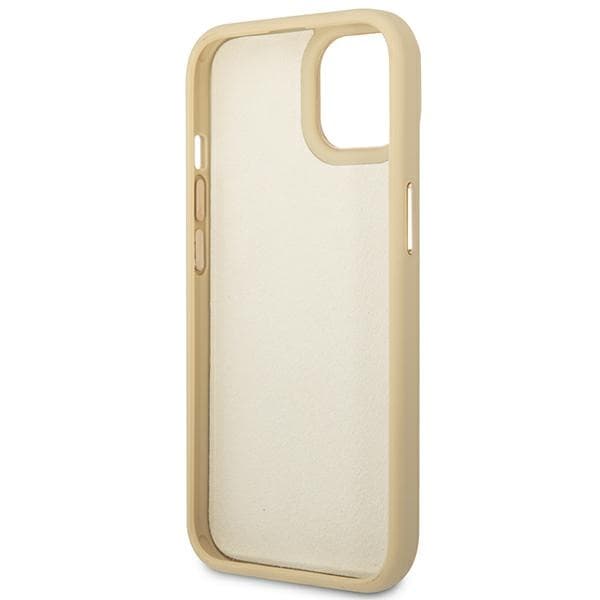 Guess Croco Collection - Case for iPhone 14 Plus (Gold) 7