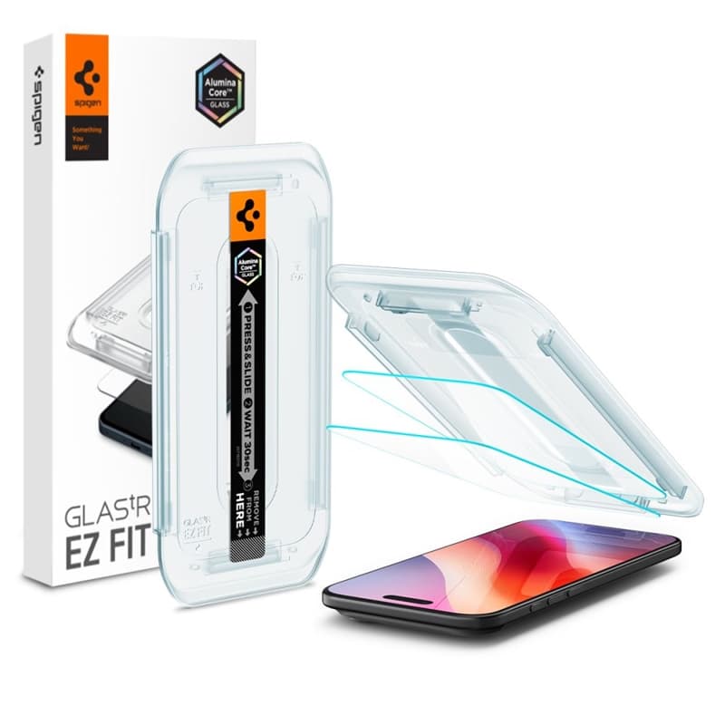 Spigen Glas.TR EZ Fit 2-Pack - Tempered Glass for iPhone Air 1