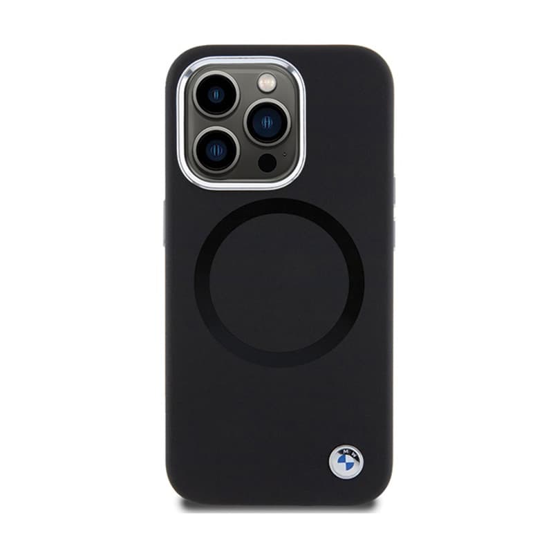 BMW Signature Liquid Silicone MagSafe - Case for iPhone 15 Pro (Black) 3