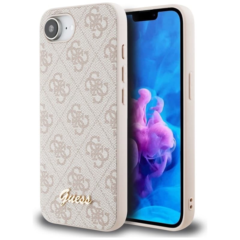 Guess 4G Script Logo MagSafe - Case for iPhone 16e (pink) 7