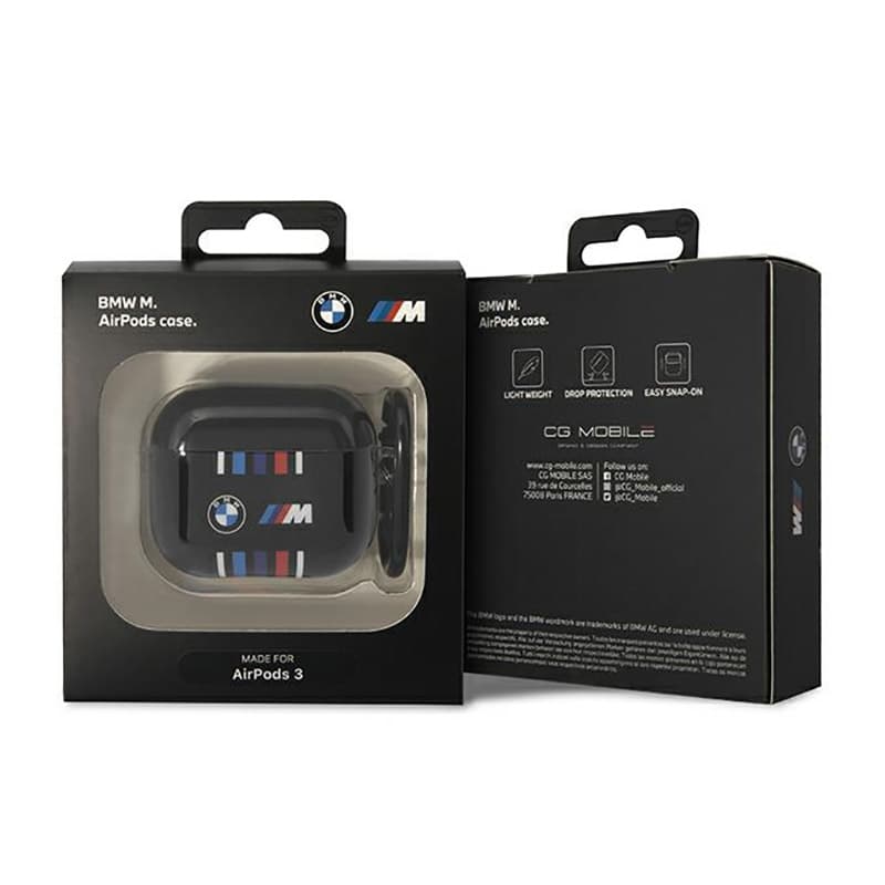 BMW Multiple Coloured Lines - Case for Apple AirPods 3 (Black) 3
