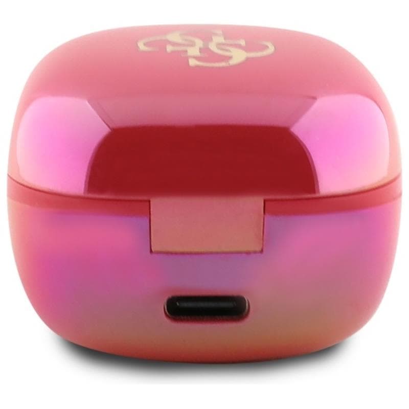 Guess 4G Printed Logo - Bluetooth TWS Headphones + Charging Case (Fuchsia) 4