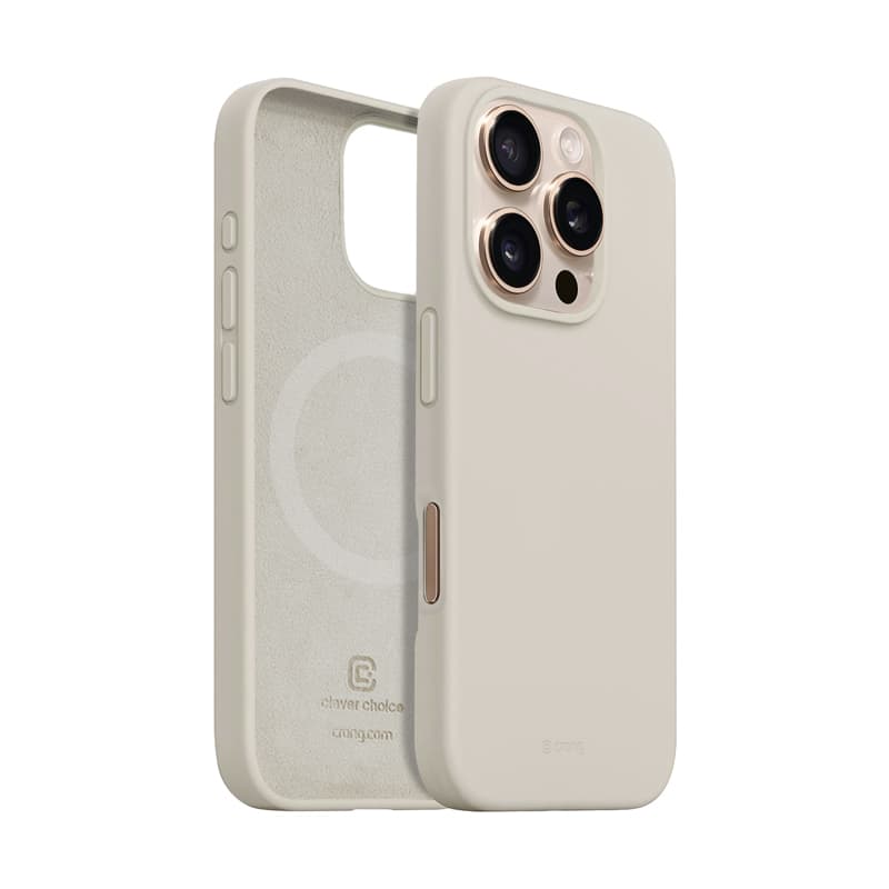 Crong Color Cover Magnetic - iPhone 16 Pro MagSafe Case (Stone Beige) 2