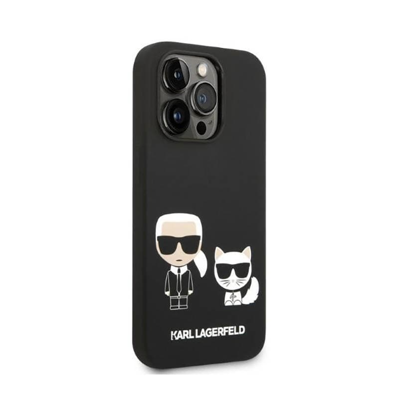 Karl Lagerfeld Liquid Silicone Karl & Choupette MagSafe - Case for iPhone 14 Pro (Black) 4