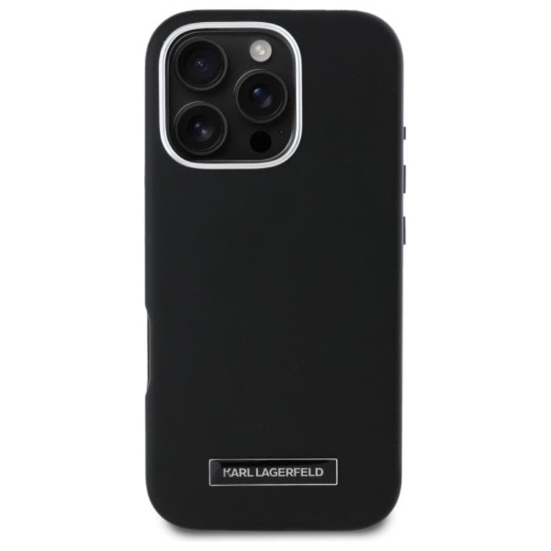 Karl Lagerfeld FW Metal Plate MagSafe - Case for iPhone 16 Pro Max (black) 3