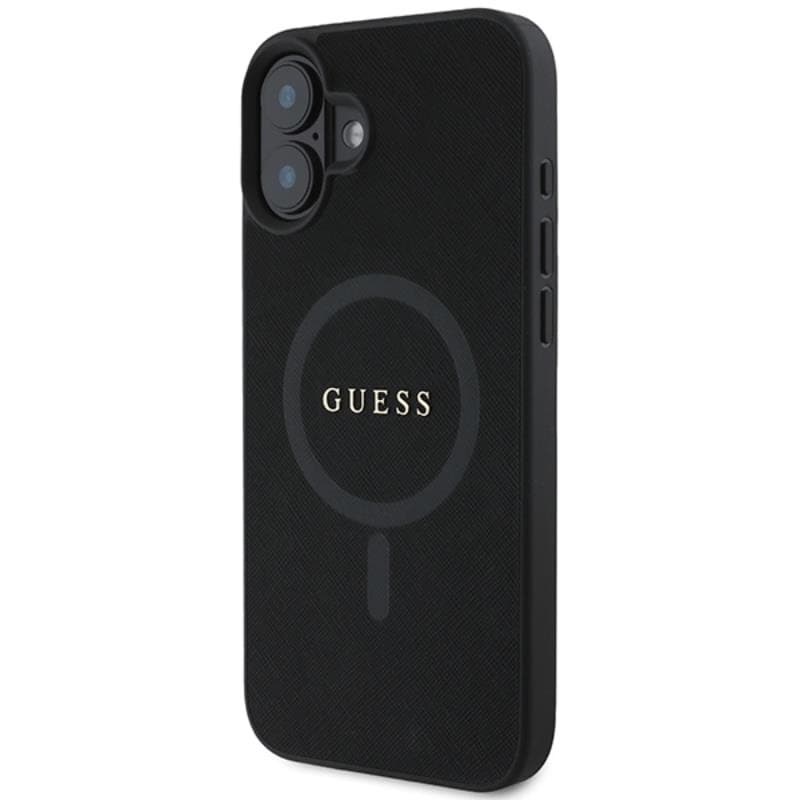 Guess Saffiano Classic Logo MagSafe - Case iPhone 16 Plus (black) 2