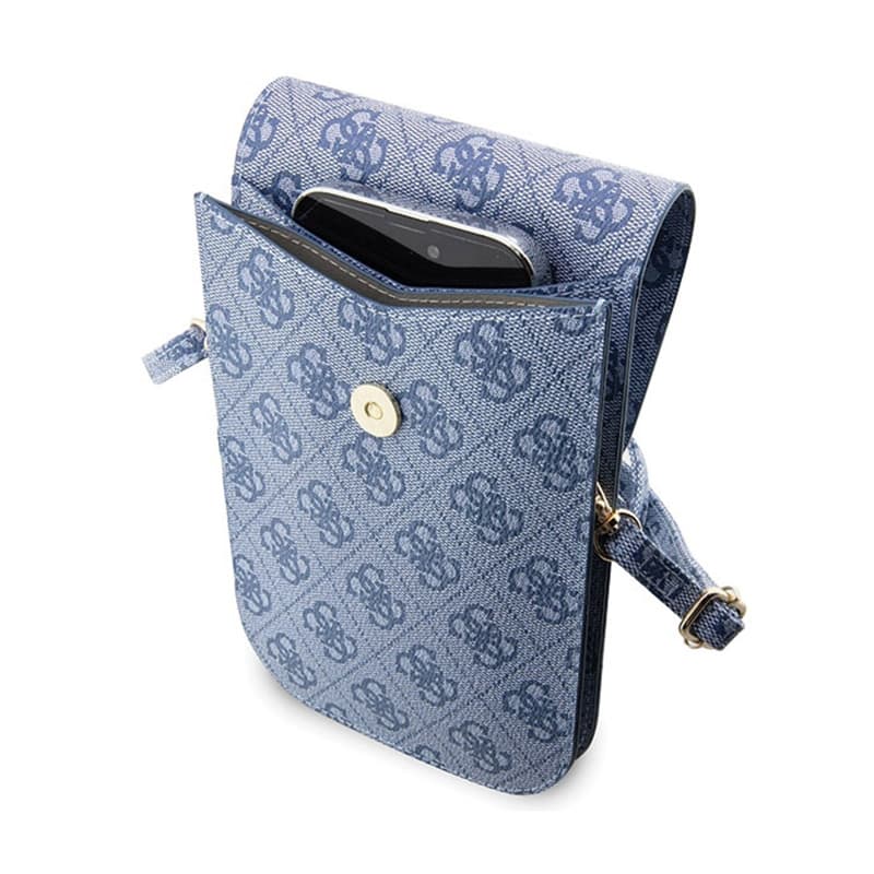 Guess 4G Stripes - Crossbody phone bag (blue) 4