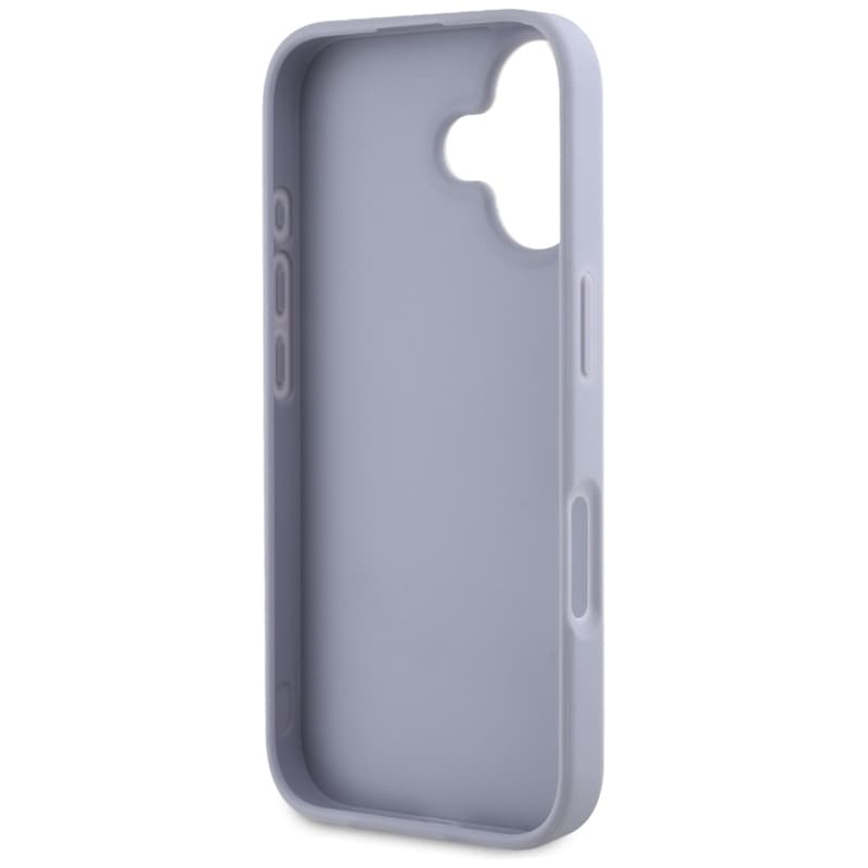 Guess Hot Stamp 4G Pattern Triangle Metal Logo - Case for iPhone 16 (purple) 7