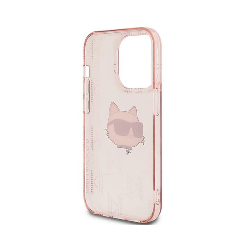 Karl Lagerfeld IML Choupette Head & Monogram - iPhone 13 Pro Case (pink) 7