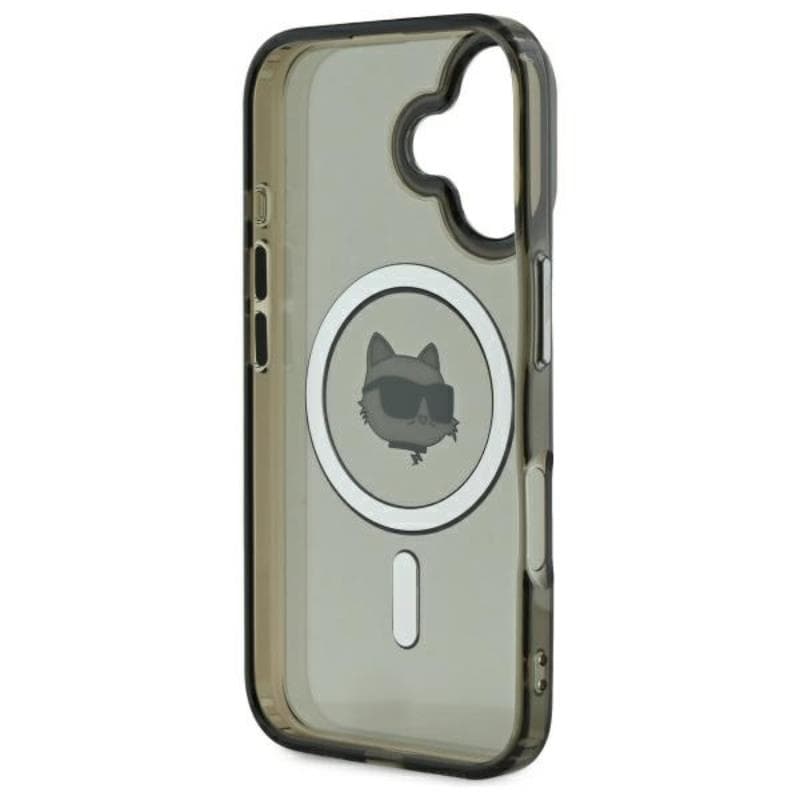 Karl Lagerfeld IML Metal Choupette Head MagSafe - Case for iPhone 16 (black) 7