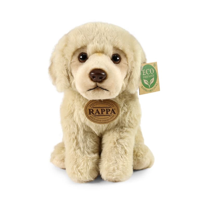 Rappa - Plush Realistic Sitting Labrador Retriever Dog 23 cm Eco-Friendly Soft Collection 1