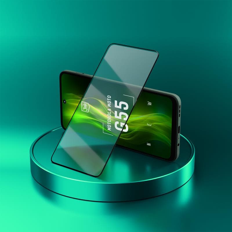3mk HardGlass Max Lite - Tempered glass for Motorola Moto G55 5G (Black) 5
