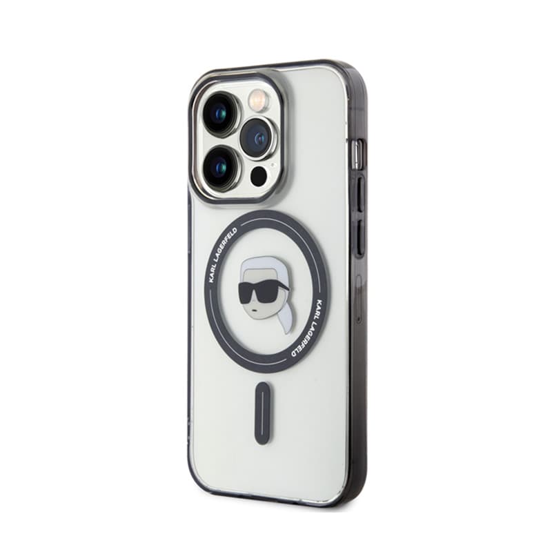 Karl Lagerfeld IML Karl Head MagSafe - Case fir iPhone 15 Pro (Transparent) 2