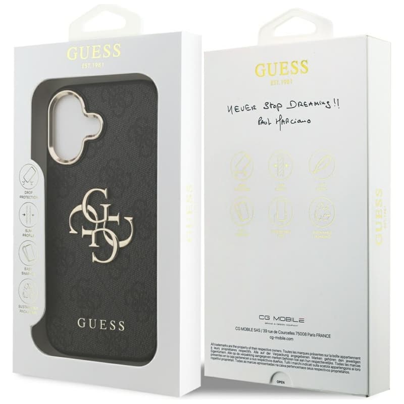 Guess 4G Big 4G Classic Logo - Case iPhone 17 (Black / Gold) 8
