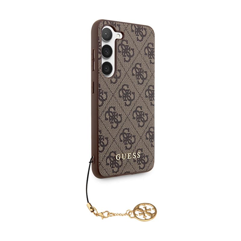 Guess 4G Charms Collection - Case Samsung Galaxy A55 5G (brown) 4