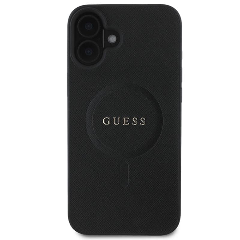 Guess Saffiano Classic Logo MagSafe - Case iPhone 16 Plus (black) 3