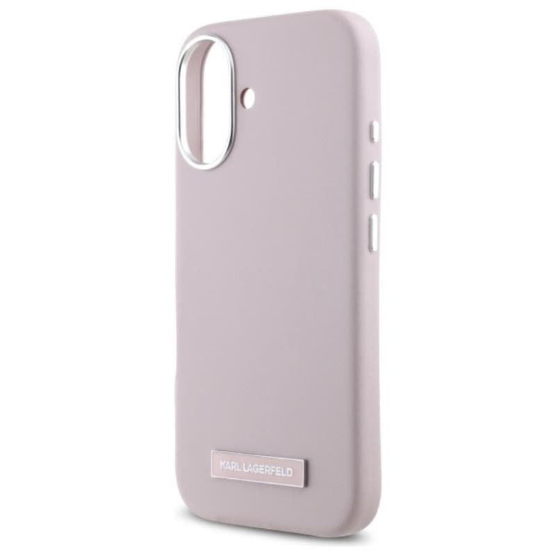 Karl Lagerfeld FW Metal Plate MagSafe - Case for iPhone 16 (pink) 6