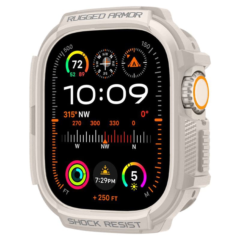 Spigen Rugged Armor - Case for Apple Watch Ultra 1/2 49mm (Dune Beige) 2