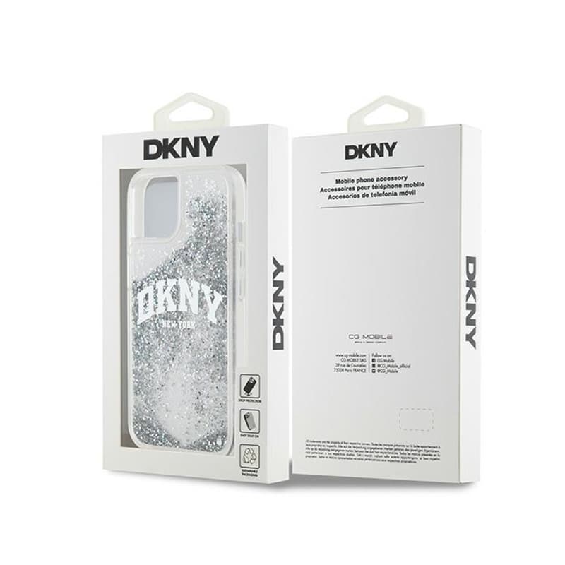 DKNY Liquid Glitter Big Logo - Case for iPhone 15 / 14 / 13 (white) 8