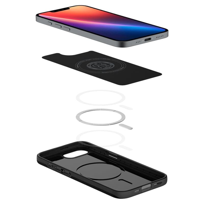 Spigen Thin Fit Mag MagSafe - Case for iPhone 17e / 16e (Black) 7