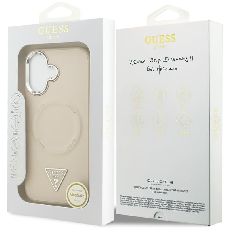 Guess Triangle Logo MagSafe - Case iPhone 17 (Beige) 8