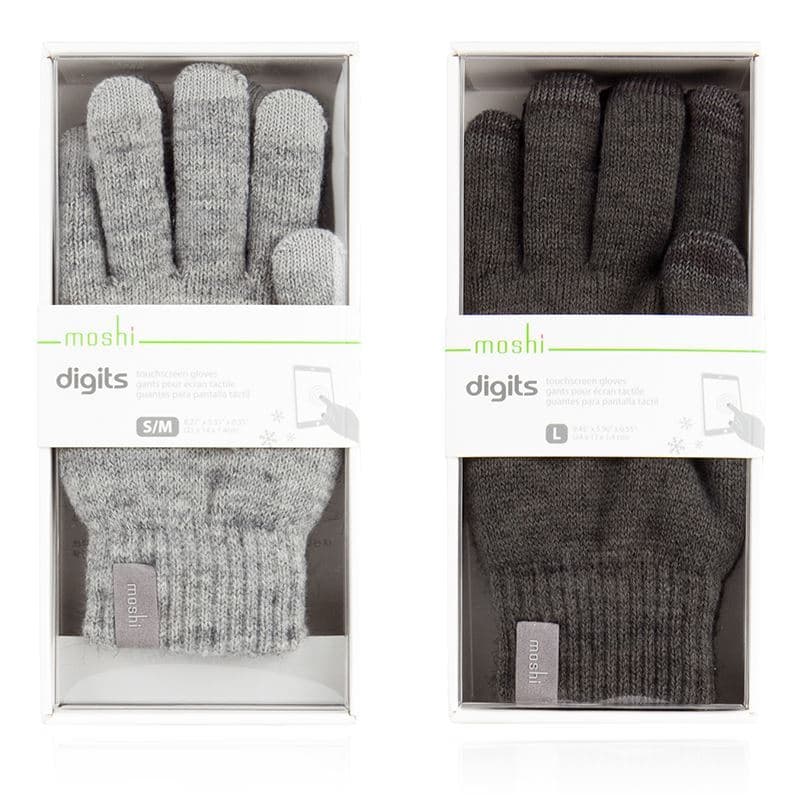 Moshi Digits - Touch Screen Gloves L/XL (Dark Gray) 5