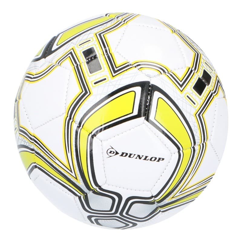 Dunlop - Mini Training Football for Children 32 Panels Size 2 (White/Yellow)