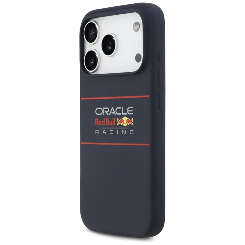 Red Bull Silicone Horizontal Centered Logo MagSafe - iPhone 17 Pro Case (Navy Blue) 2