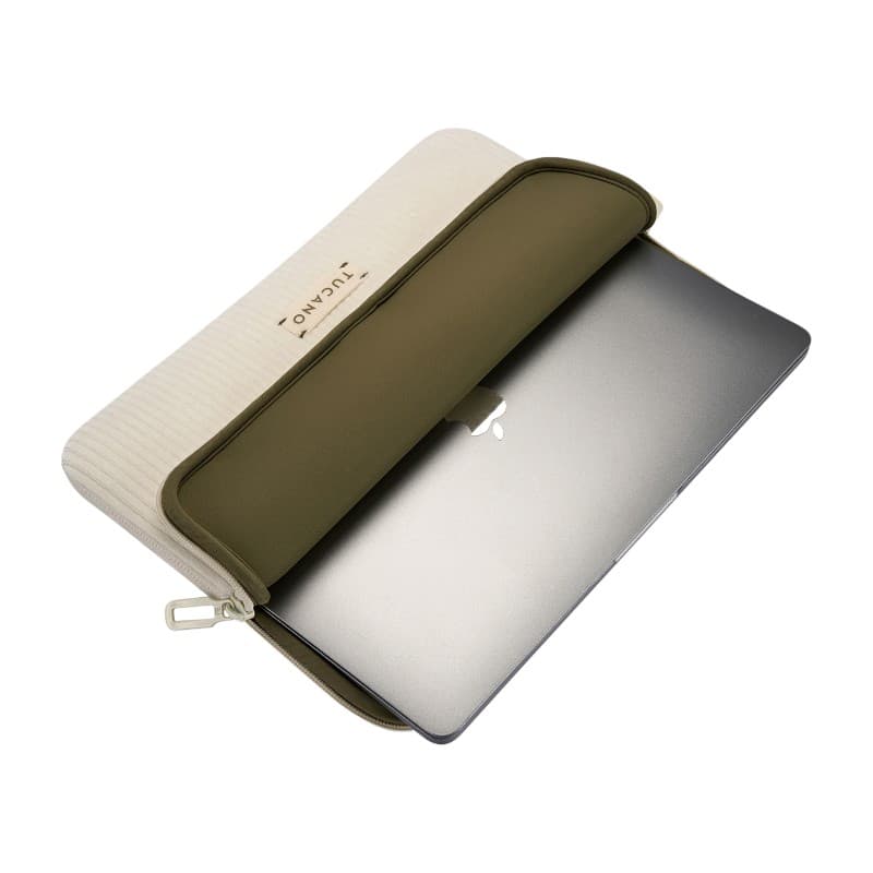 TUCANO Velluto 2 - Cover for MacBook Air 13" (M5/M4/M3/M2/M1/2026-2018) / Pro 13" / Laptop 12" (cream) 7