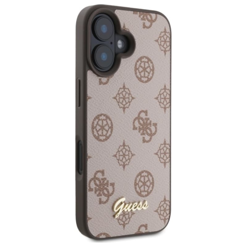 Guess Peony Script MagSafe - Case for iPhone 16 (brown) 4