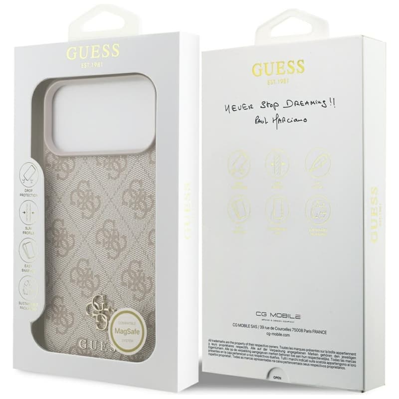 Guess 4G Small 4G and Classic MagSafe - Case iPhone 17 Pro Max (pink) 8