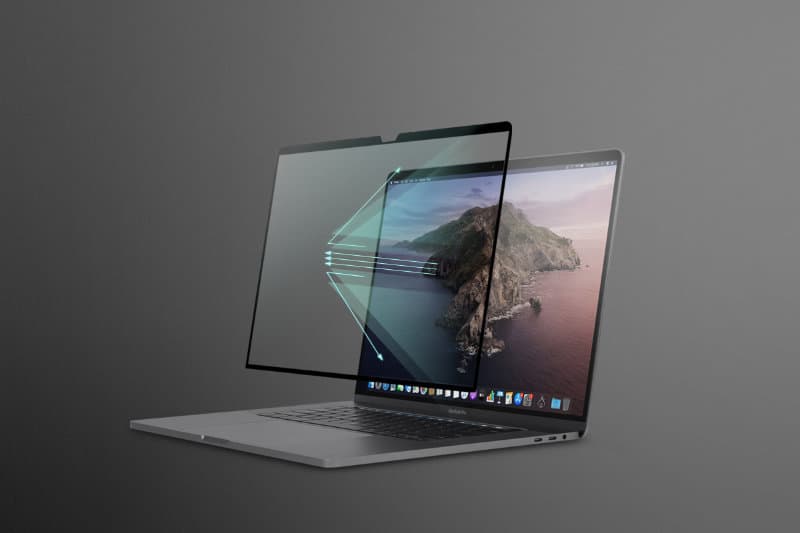 Moshi iVisor AG - Matte screen protector for MacBook Air 13,6" M4 (2025) / M3 (2024) / M2 (2022) (Black/Clear/Matte) 6
