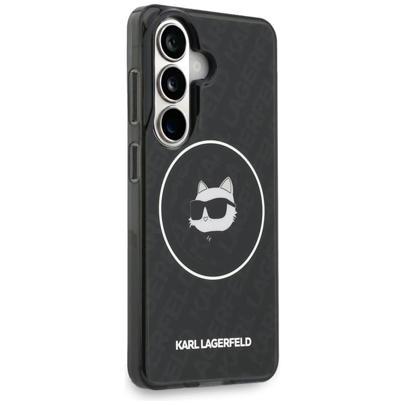 Karl Lagerfeld IML Repeated Choupette MagSafe - Samsung Galaxy S26 Case (Black) 4