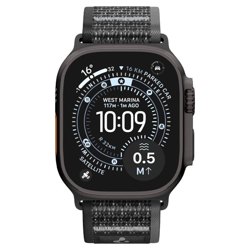 Spigen Athlex Air 2 - Apple Watch Strap 44/45/46/49 mm (Active Black / Gray) 2