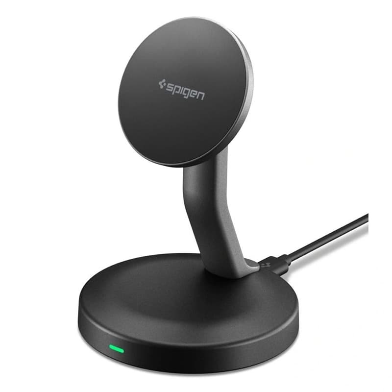 Spigen EF151MS Essential - MagSafe 15W Wireless Charger (Black) 1