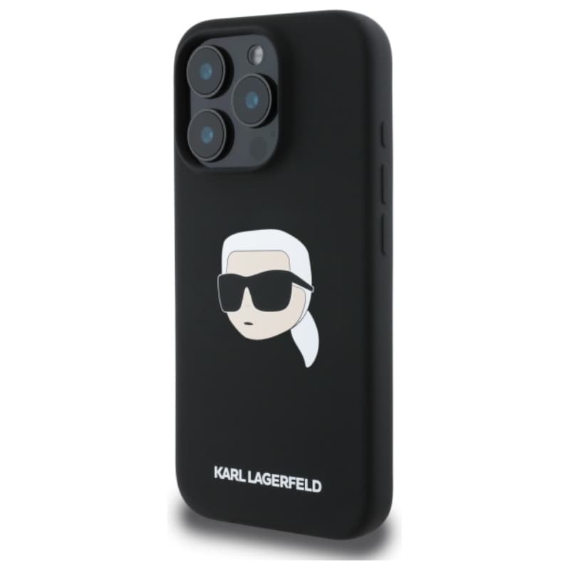 Karl Lagerfeld Silicone Karl Head Print MagSafe - Case iPhone 16 Pro (black) 2