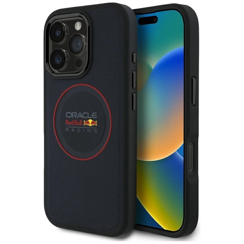 Red Bull Leather Red Ring MagSafe - iPhone 16 Pro Max Case (Navy Blue)
