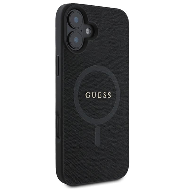Guess Saffiano Classic Logo MagSafe - Case iPhone 16 Plus (black) 4