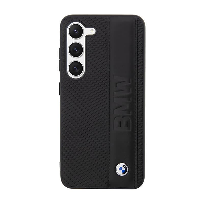 BMW Leather Textured & Stripe - Case for Samsung Galaxy S23 (Black) 3