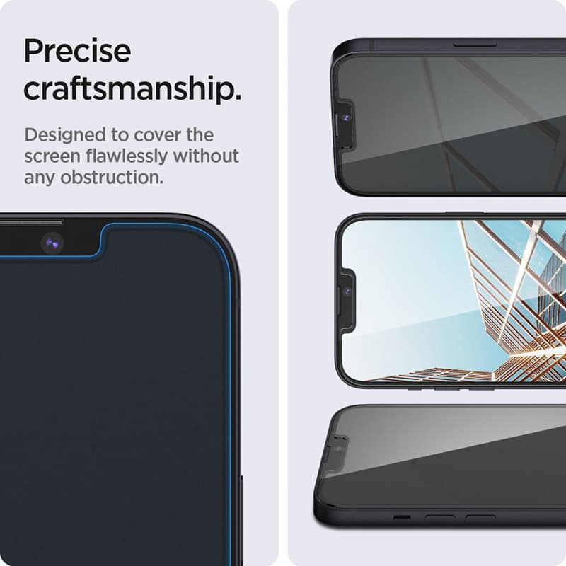 Spigen Glas.TR Slim - Tempered glass with privacy filter for iPhone 14 / iPhone 13 Pro / iPhone 13 2