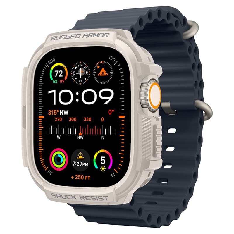 Spigen Rugged Armor - Case for Apple Watch Ultra 1/2 49mm (Dune Beige) 3