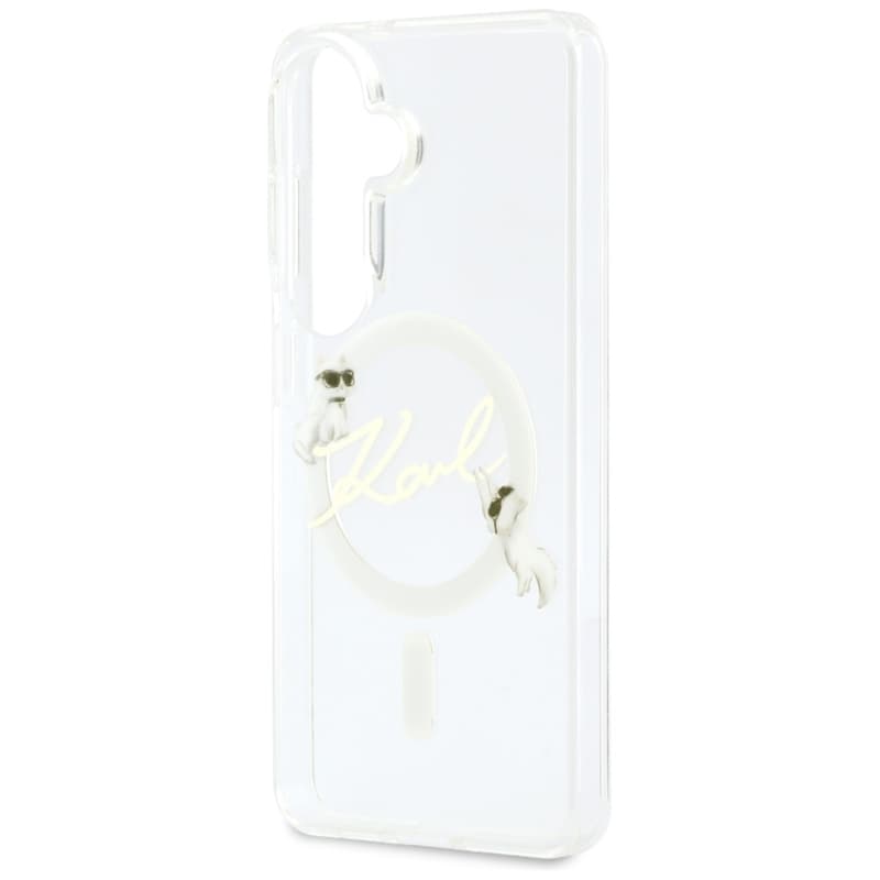 Karl Lagerfeld IML KC Script MagSafe - Samsung Galaxy S26+ Case (Clear) 6