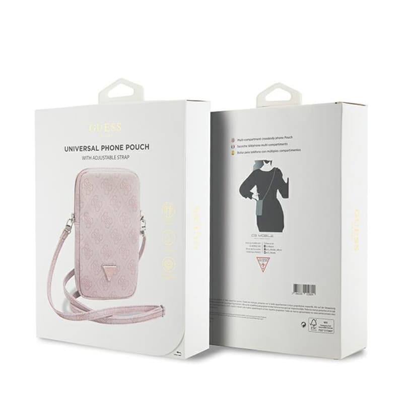 Guess Zip 4G Triangle - Phone bag (pink) 5