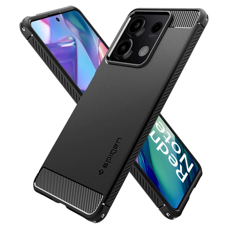 Spigen Rugged Armor - Case for Xiaomi Redmi Note 13 5G (Matte Black) 6