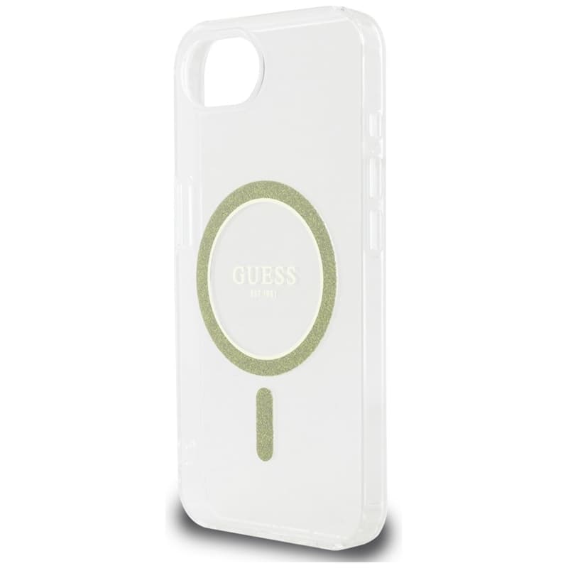 Guess IML Glitter Circle MagSafe - Case for iPhone 16e (transparent) 6