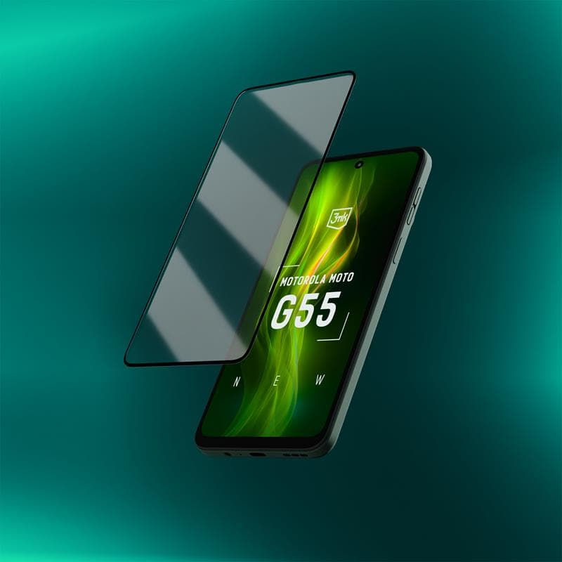 3mk HardGlass Max Lite - Tempered glass for Motorola Moto G55 5G (Black) 6